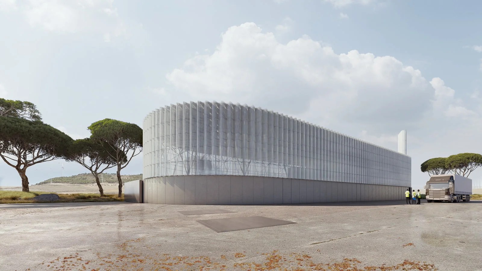 Ejemplo visual de central térmica de district heating